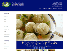Tablet Screenshot of aandlfoods.com